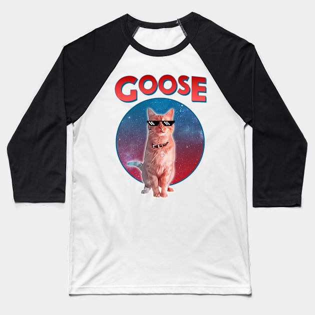 Goose the Cat Baseball T-Shirt by printingperez